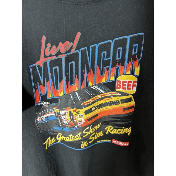 Mooncar BEEF Champion Sim Racing Network T Shirt Mens XL 100% Cotton - Picture 2 of 12